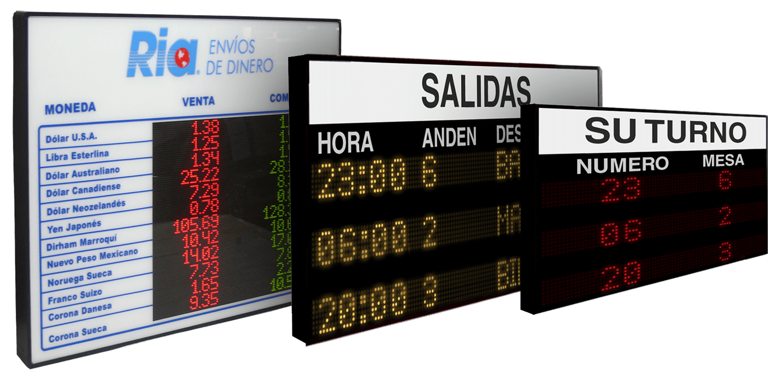 Pantallas LED multilínea 1