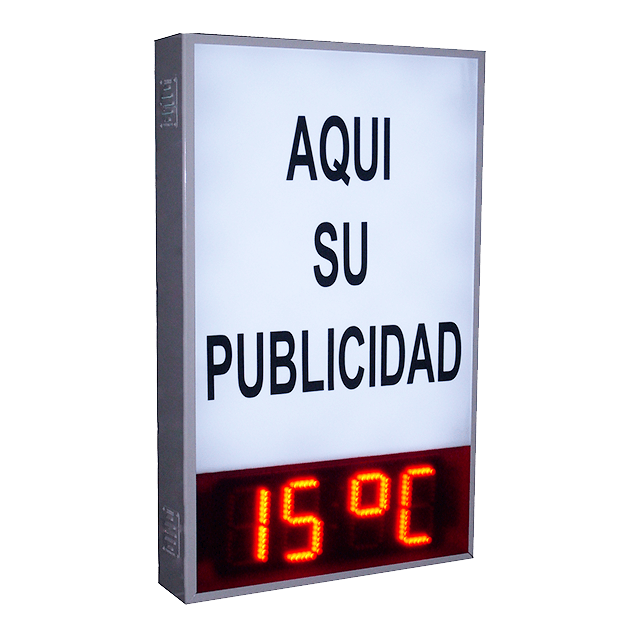 Reloj LED y Temperatura 18