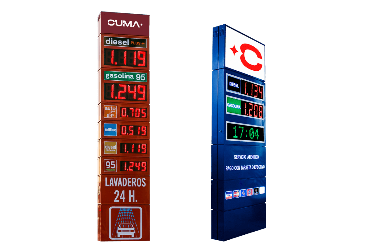 Monolitos para gasolineras